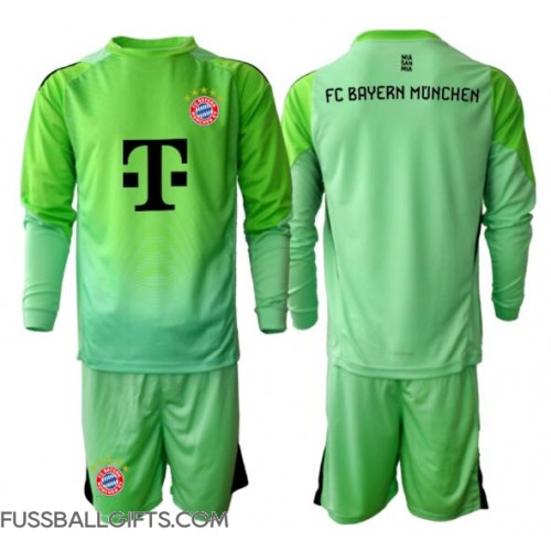 Bayern Munich Torwart Fußballbekleidung Heimtrikot Kinder 2025-26 Langarm (+ kurze hosen)